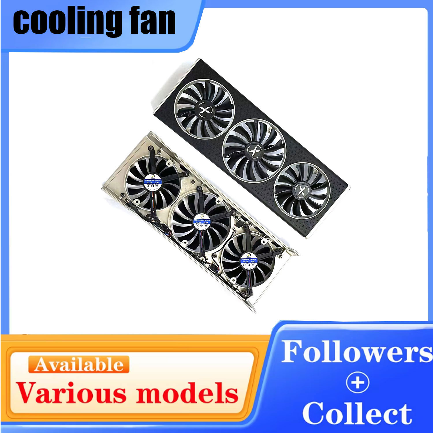 Rx 6700 Xt 12Gb Graphics Card - Cooling fan and casing CF9015U12S CF1015U12S