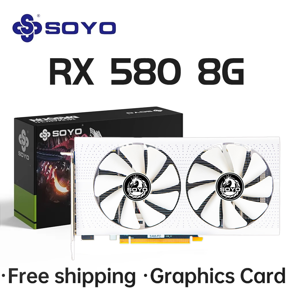 Rx 580 8Gb 2048Sp Gpu - SOYO AMD Radeon RX580 8GB Graphics