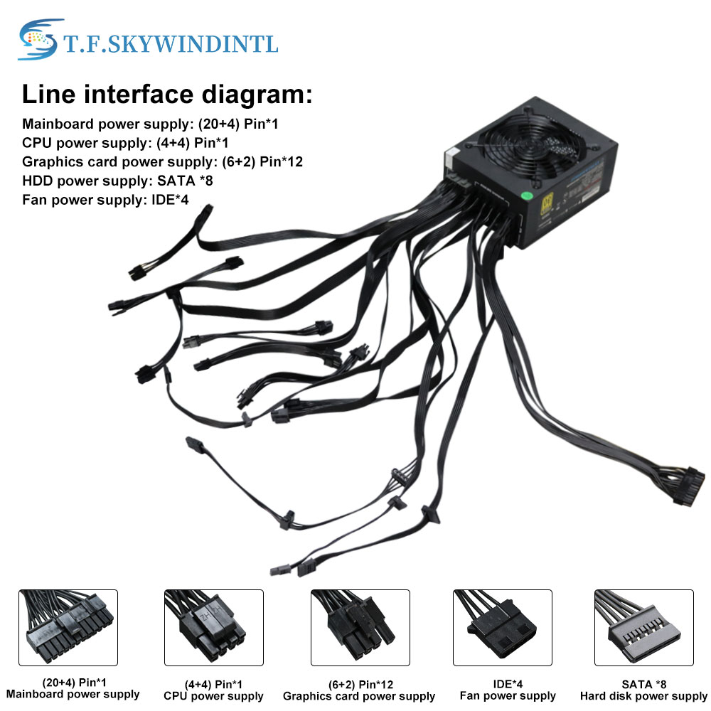 Full Moduler ATX PC Power Supp - огляд і ціна 2000W Atx Mining Power Supply