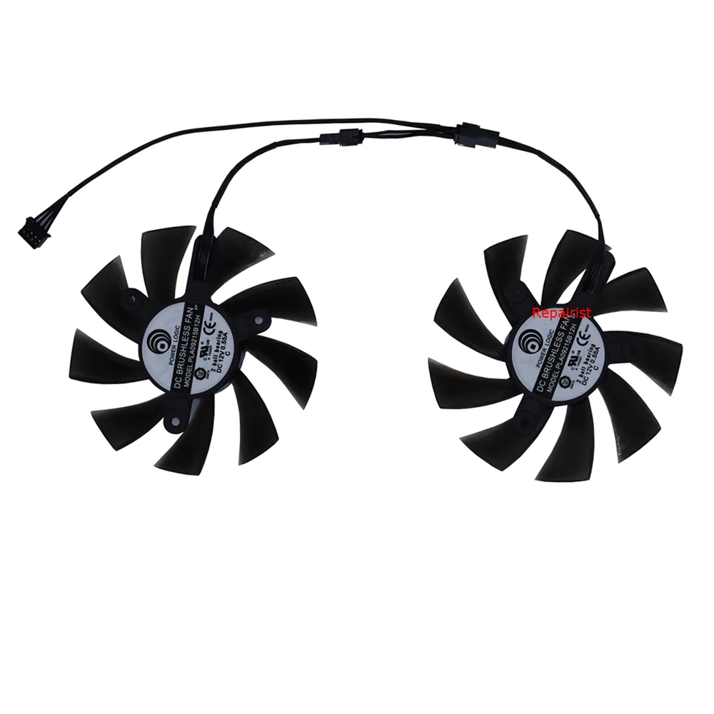 2Pcs/Set,PLA09215B12H,GPU Grap - огляд і ціна Rx 580 8Gb 2048Sp Gpu
