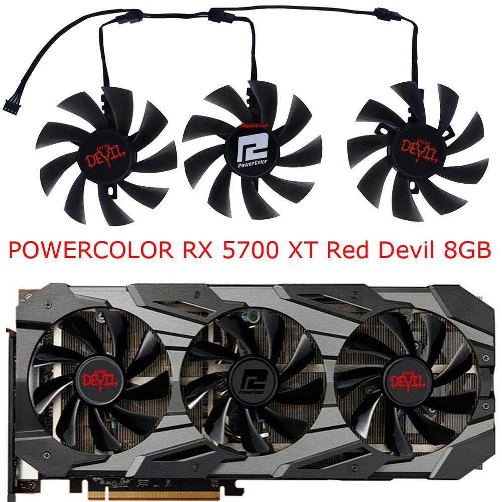 3Pcs/Set,DIY Cooler,T129215BU, - огляд і ціна Rx 5700 Xt 8Gb Video Card