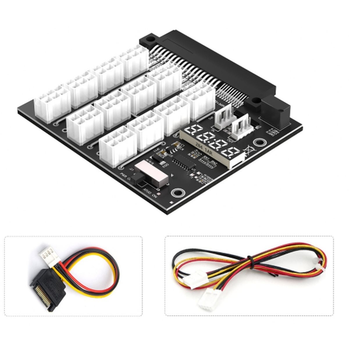 12 Ports PCIe 6Pin Connector B - огляд і ціна 2400W Server Psu Breakout Board
