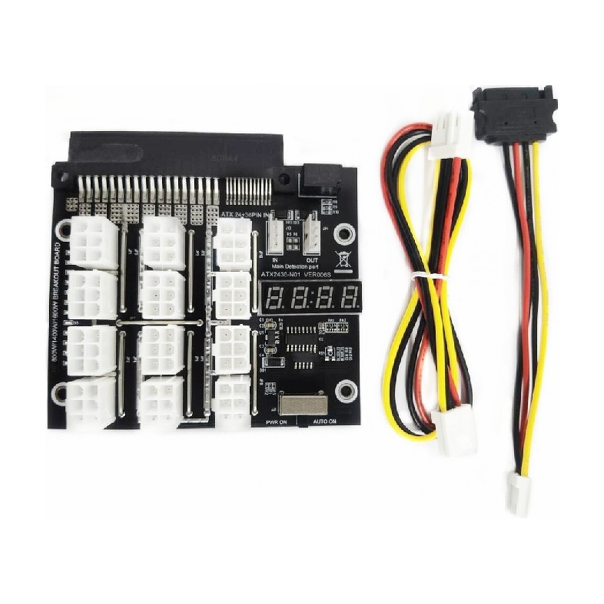 12 Ports PCIe 6Pin Connector B - огляд і ціна 2400W Server Psu Breakout Board
