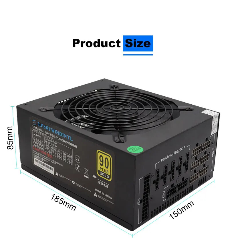 2000W Power Supply Gold ATX Mi - огляд і ціна 2000W Atx Mining Power Supply