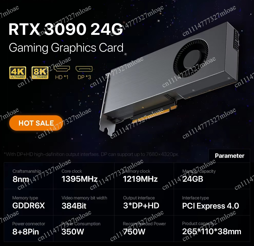 RTX 3090 DDR6X Graphics Card R - огляд і ціна Rtx 3090 24Gb Graphics Card