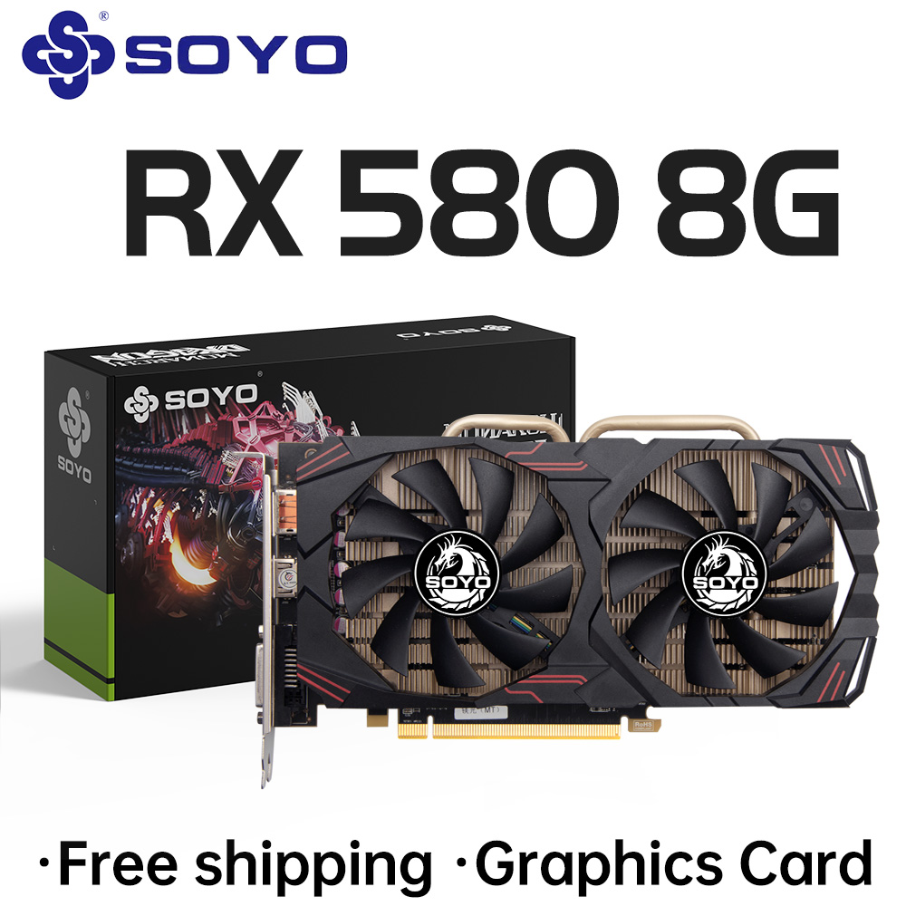 SOYO AMD Radeon RX580 8GB Grap - огляд і ціна Rx 580 8Gb 2048Sp Gpu